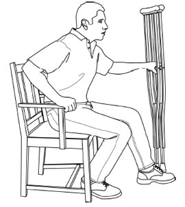 asazirbaghal3 طریقه و اصول استفاده از عصا بعد از عمل جراحی با تصویر به همراه آموزش استفاده درست هنگام راه رفتن، نشستن، از پله بالا و پایین رفتن و سوار و پیاده ماشین توسط دکتر فوق تخصص زانو