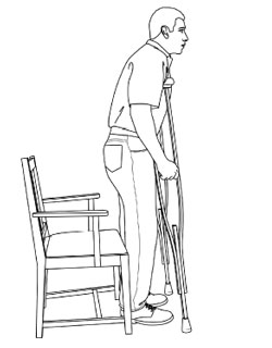 asazirbaghal5 طریقه و اصول استفاده از عصا بعد از عمل جراحی با تصویر به همراه آموزش استفاده درست هنگام راه رفتن، نشستن، از پله بالا و پایین رفتن و سوار و پیاده ماشین توسط دکتر فوق تخصص زانو