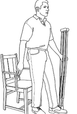 asazirbaghal6 طریقه و اصول استفاده از عصا بعد از عمل جراحی با تصویر به همراه آموزش استفاده درست هنگام راه رفتن، نشستن، از پله بالا و پایین رفتن و سوار و پیاده ماشین توسط دکتر فوق تخصص زانو